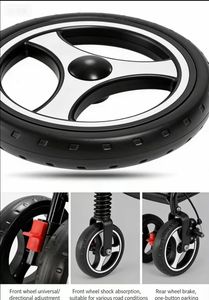 Cochecito Doble de Lujo Multifuncional y Compacto para Bebés, Plegable, para Uso en Exteriores y Dormitorios - Product Image 5