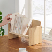 Antidérapant décor de bureau à domicile support de livre en bois Table de bureau étagère organisateur rustique extrémités de livre pour étagères enfants chambre d'enfants