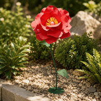 Grande fleur de rose en EVA fabriquée à la main, idéale pour les événements de mariage et la décoration intérieure/extérieure