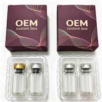 Boîte en papier personnalisée pour flacon de sérum cosmétique de 10 ml, emballage cosmétique