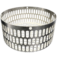 Panier de rangement filtrant en acier inoxydable 304 316 de qualité alimentaire, personnalisé, à mailles fines, antirouille, grande capacité avec couvercle