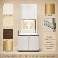 Vitrine d'exposition en verre GZowin éco-responsable avec éclairage LED, en forme d'arche, pour comptoirs de vente au détail (Dimensions personnalisables)