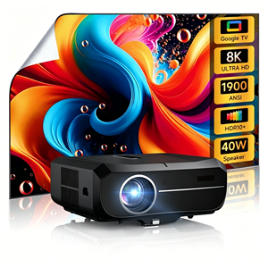 Proyector Inteligente Google a <span class=keywords><strong>Precio</strong></span> de Fábrica, 1900 ANSI, 40W, Altavoces Duales, Asistente de Voz de Google, Enfoque Automático TOF, 4K UHD, Portátil, Venta al por Mayor - Product Image 1