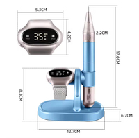 Perceuse à ongles sans fil rechargeable 35000 tr/min, moteur sans balais, forme stylo, grande batterie 900 mAh, design portable