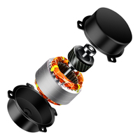 Ventilateur d'extraction axial mural électrique silencieux, débit d'air 2250 cmh, diamètre de la pale de 14 pouces, roulement à billes, 220V, pour l'extraction des fumées de cuisine