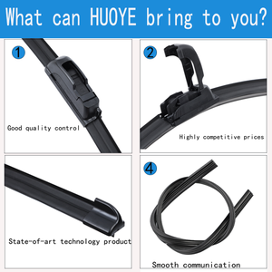 Parabrisas silicona cromo Carall doble suave Color calentado Universal limpiaparabrisas fábrica al por mayor - Product Image 5