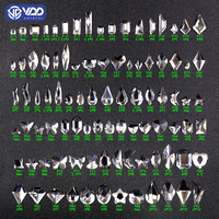VDD P1-P92 Venta al por Mayor de 1440 Piezas de Cristales de Vidrio, Piedras de Estrás Planas con Forma de Diamante, Brillantes para Decoración de Uñas, Manualidades y Decoración