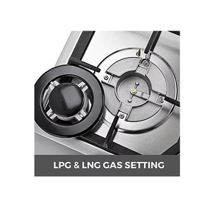 Goedkope vierpits LPG-gasfornuis met piezo-elektrische keramische ontsteking, klasse B, hotel/commercieel, inbouw, zwart roestvrijstalen paneel - Product Image 4