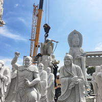 Statue de Guanyin Bodhisattva à trois faces, sculpture en pierre chinoise Kwan Yin pour la décoration extérieure des temples, à vendre