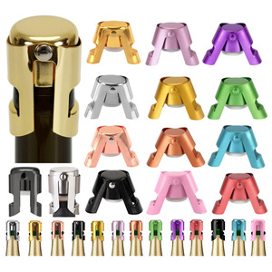 Hot Sale Stainless Steel Silver Rose <strong>Gold</strong> Black <strong>Gold</strong> Pink Vacuum Sealed Wine <strong>Bottle</strong> Stopper for Sparkling Champagne <strong>Prosecco</strong> - Product Image 2