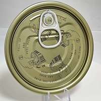 300 #   Couvercles de boîtes de conserve EOE à ouverture facile, chromés double or, 72,9 mm, pour maïs en conserve