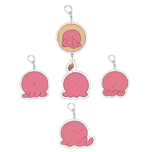 2Spot Wholesale Porte-clés pendentif en acrylique avec expression d'octopus amusante, petits cadeaux tendance pour le campus - Product Image 2