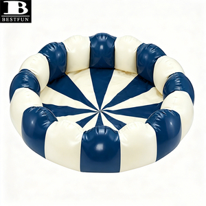 <span class=keywords><strong>Piscine</strong></span> gonflable écologique sans BPA, ronde, rayée, pour enfants, robuste, pour jardin, avec kit de réparation - Product Image 6