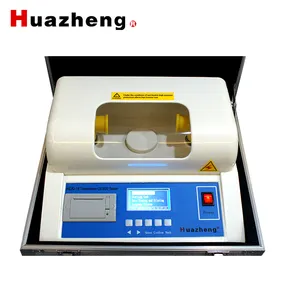 Huazheng HZJQ-1B IEC60156 ensemble de test de résistance diélectrique d'huile de transformateur/testeur de tension de claquage d'huile isolante 80 kV