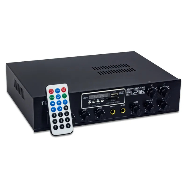 Tianlai USB-80A Amplificador 80 Watt Mini Remote Control Audio Class D Amplifier