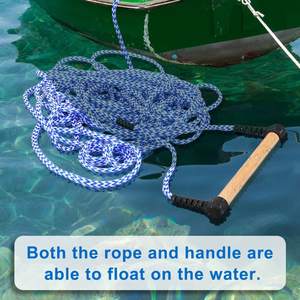 Selewell เชือกหอคอยแบบถักทนทาน, เชือกลากกระดานโต้คลื่นสำหรับกีฬาทางน้ำ - Product Image 5