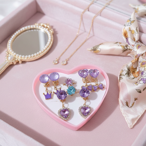 Vendita calda Trending Vintage ragazze moda Huggie orecchini fiore di cristallo perla di fiocco all'ingrosso - Product Image 3