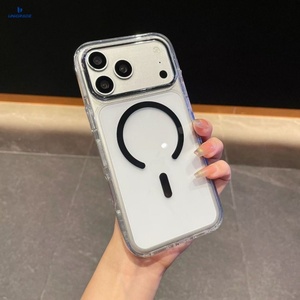 Coque transparente anti-jaunissement magnétique pour iPhone 15, compatible avec iPhone <span class=keywords><strong>11</strong></span>, en TPU et PC, vente en gros - Product Image 1