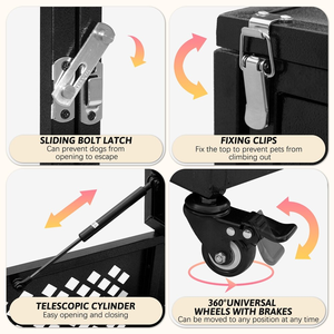 คอกสุนัขทำจากไม้อเนกประสงค์ใช้ในบ้านและสำนักงาน - Product Image 3