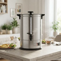 Cafetière électrique 7 litres à double paroi, bouilloire à café 110V/220V, machine à café et à thé SUS304