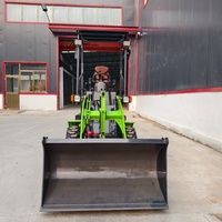 Spedizione Gratuita YHMG Mini Trattore Articolato Elettrico a Batteria 4WD con Caricatore Frontale per Uso Agricolo, Garanzia 1 Anno