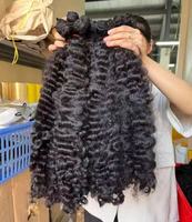 Extensiones de Cabello Natural Camboyano, Pelucas de Cabello Natural, Extensiones Rizadas con Mechas de Encaje HD, Cabello Humano Natural, Cabello Natural Ondulado Indio, Frontal de Cabello Natural