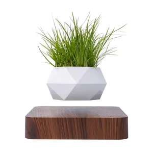 Hot Sell Floating Pot Magnetic Levitating Plant Pot Rotating Unique Gift Home Office Decoration Plant Potted