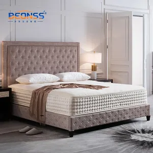 Ortopedico King Queen Full Size In lattice cuscino Top ibrido letto singolo doppio Memory Foam materasso arrotolato In una scatola