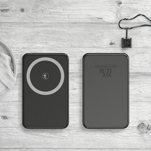 แท่นชาร์จไร้สายแบบแม่เหล็ก 22.5W ดีไซน์บางเฉียบ รองรับการชาร์จเร็ว ช่องเสียบ Type C ตัวเครื่องทำจากพลาสติก - Product Image 3