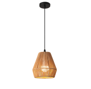 <span class=keywords><strong>Lampada</strong></span> <span class=keywords><strong>a</strong></span> <span class=keywords><strong>Sospensione</strong></span> Creativa per Sala Ristorante, <span class=keywords><strong>Lampada</strong></span> Pendente in Canapa Intrecciata <span class=keywords><strong>a</strong></span> Mano, <span class=keywords><strong>Paralume</strong></span> Decorativo del Sud-Est Asiatico - Product Image 2