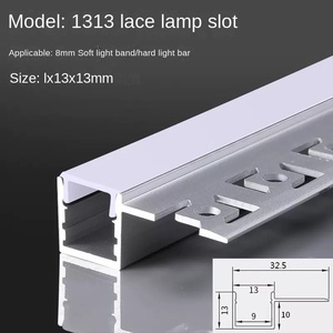 โปรไฟล์อะลูมิเนียมรูปตัวทีสำหรับไฟ LED สีดำอะโนไดซ์ 6063-T5 แสงวอร์มไวท์ 3500K อายุการใช้งาน 50000 ชม. แรงดันไฟฟ้า AC 85-265V CRI 90 - Product Image 2