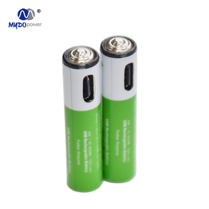 Batería Recargable de Iones de Litio Cilíndrica USB-C 1.5V <span class=keywords><strong>AA</strong></span> AAA Modelo 10440 Verde Blanco Cargador Digital Recargable Pilas Baterías - Product Image 6