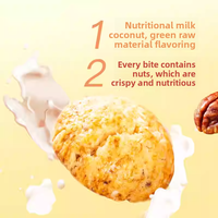 Biscuits croustillants au lait en gros, saveur noix de pécan, gaufrettes sucrées, croustillants et nutritifs, en boîte