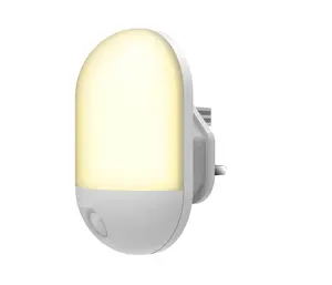 Mini lampe murale à LED avec prise ue US AC, Logo à personnaliser, capteur de mouvement, veilleuse