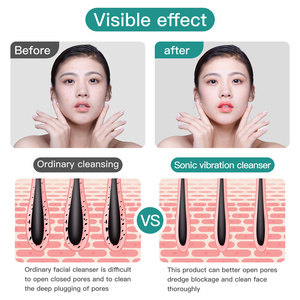 Ensemble <span class=keywords><strong>de</strong></span> masseur facial électrique Portable têtes <span class=keywords><strong>de</strong></span> brosse en Silicone souple pour brosses exfoliantes pour le visage à Pores profonds pour une utilisation en voiture domestique - Product Image 5