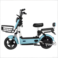 Vélo Électrique Urbain Populaire 2026 350W 3 Vitesses 14 Pouces Vitesse 35-40 km/h Vélo Électrique pour Adultes Moto Électrique