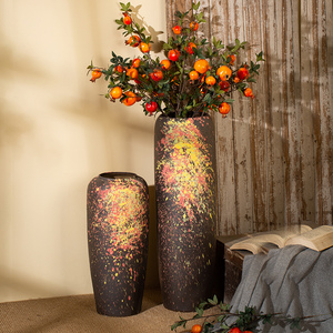 Lukisan tangan keramik lantai antik & vas porselen, vas unik klasik besar, vas bunga dekorasi hotel pernikahan - Product Image 2