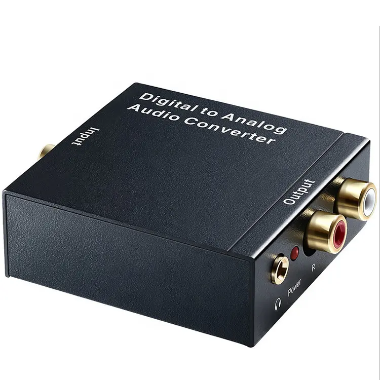 3.5mm Amplifier Decoder Optical Fiber Coaxial Signal to Analog Stereo Audio Adapter R/L Audio Digital to Analog Audio Converter
