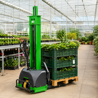 Gerbeur électrique autoporteur compact de 1,5T et 1,6m de hauteur avec mât en acier robuste pour la manutention de matériaux sur camion
