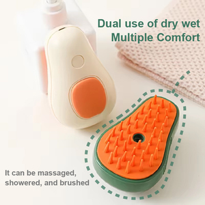 USB Rechargeable Self-Cleaning Cat Brush New Design Pet <b>Bathing</b> Hair Removal Tool Sustainable Feature Pet Waste Disposal - Product Image 2