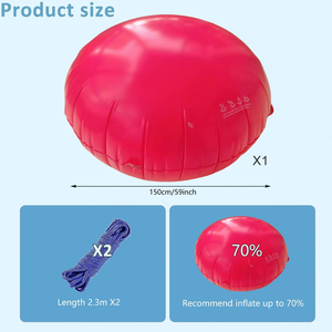 Coussins de piscine de 59 pouces pour piscines hors sol, coussin gonflable en PVC épaissi, avec corde de 2,3 m pour piscine extérieure - Product Image 4