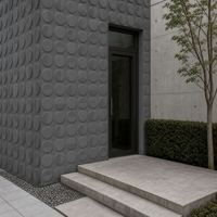 Revêtement mural artificiel en PU imitation vague verticale, grande dalle 1200x600mm, pour murs extérieurs, villas, chambres - Ignifuge et écologique