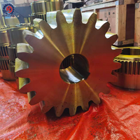Engrenage à module large sur mesure en acier de haute précision pour machines industrielles, broyeurs à billes, fours rotatifs
