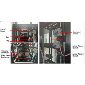 Antrack V1 Hydro khai thác mỏ tủ cho 4 đơn vị bitmain antminer S19 hyd S21 + Hydro BTC thợ mỏ nước làm mát Tủ s21xp Hydro 473t - Product Image 5