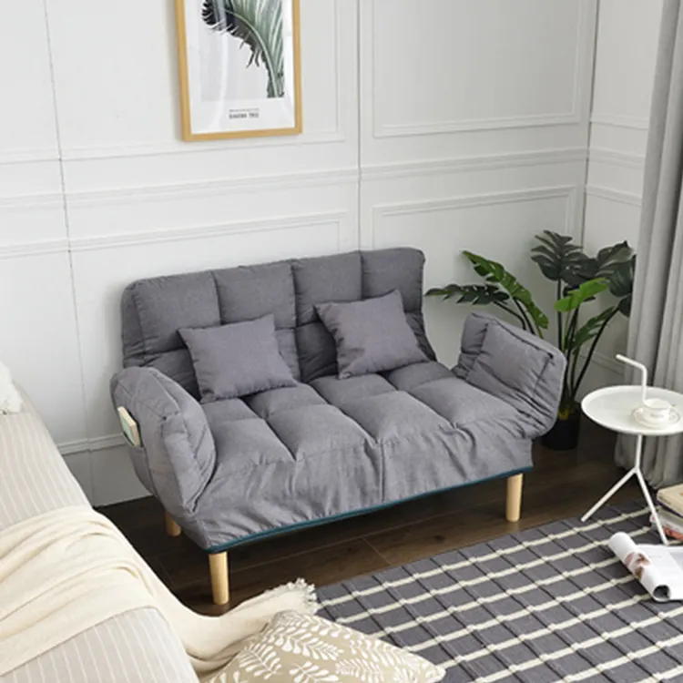 Canapé-lit d'angle inclinable en tissu, canapé de salon, confortable et relaxant, meuble en bois, chaise à dossier, nouveauté