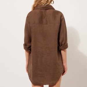 <span class=keywords><strong>Camicia</strong></span> personalizzata da <span class=keywords><strong>donna</strong></span> in <span class=keywords><strong>lino</strong></span> da spiaggia per <span class=keywords><strong>donna</strong></span> - Product Image 3