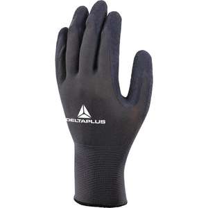 DELTA PLUS-Gant tricoté en polyester VE630GR08-M gris-noir avec paume enduite de latex (multipack)-EAN MW131342 GLOVES - Product Image 1
