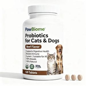 Compléments alimentaires OEM Probiotiques à l'huile de saumon pour chiens et chats en comprimés - Santé digestive, peau, pelage et soutien immunitaire, absorption rapide et sûre - Product Image 2