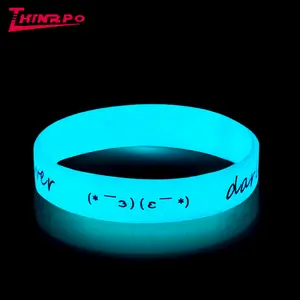 Fluorescence Silicone Rubber Wrisband/PVC Band Bracelet