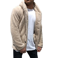 Cardigan molletonné pour femme, veste en peluche ample, grande taille, couleur Pure, vêtement décontracté